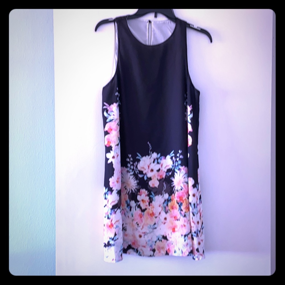 Summer floral chiffon dress NWOT